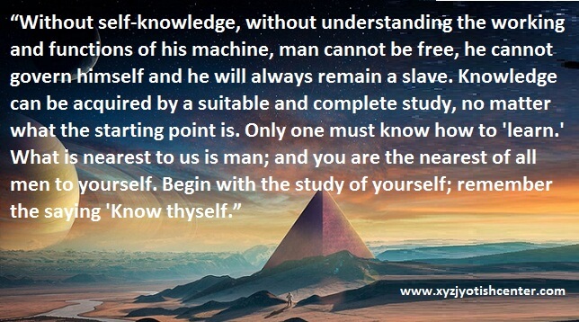 know thyself