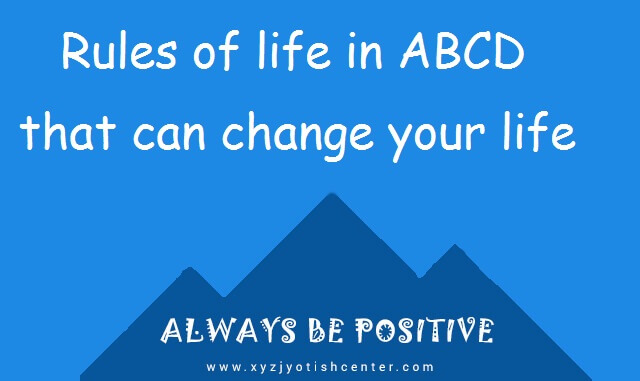 Rules of life in ABCD